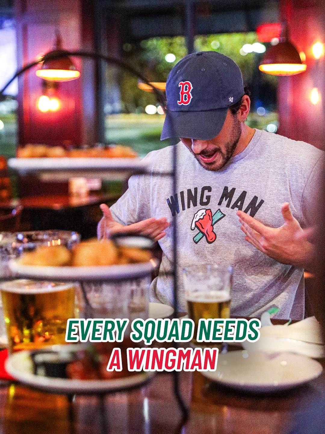 Shop the WINGMAN tee for the friend who orders extra wings, extra sauce, and never ghosts game day 😎