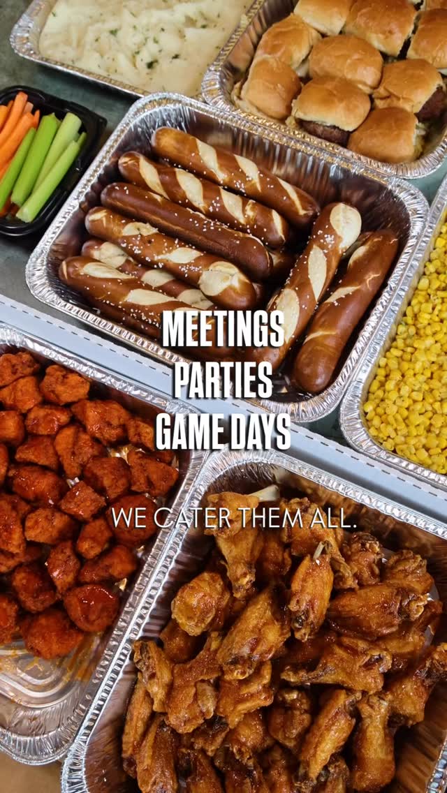 From boardrooms to living rooms, we’ve got the food covered. Our catering is perfect for office lunches, holiday parties, and game day spreads 🏈🍽️