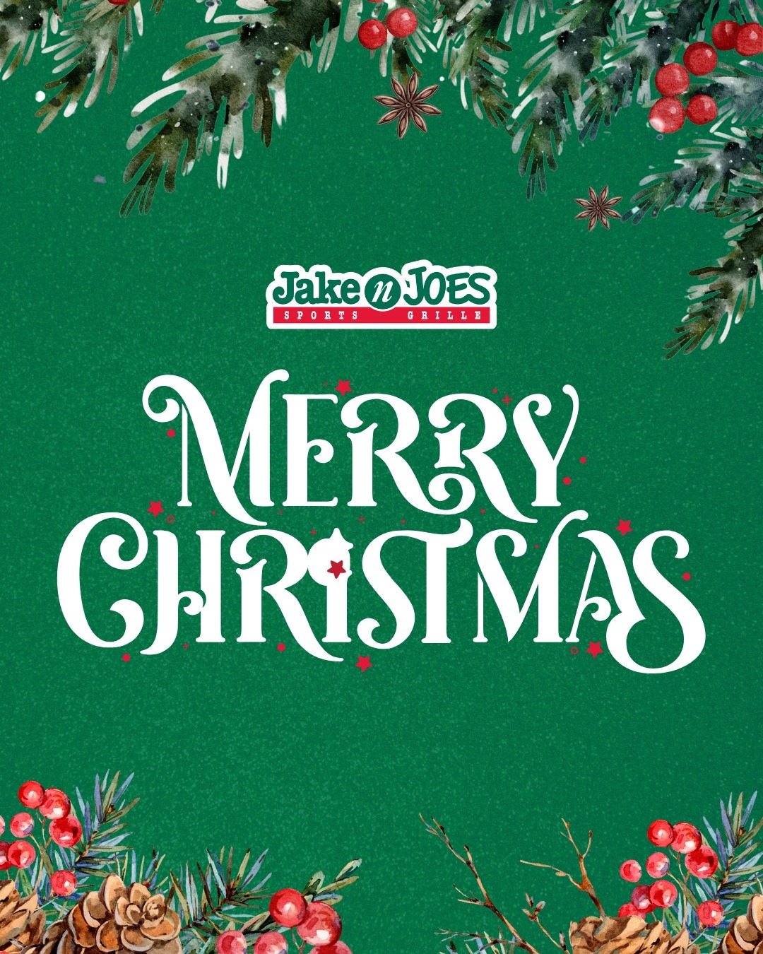 Wishing you a Christmas full of wins, wings, and good company 🎅🍗